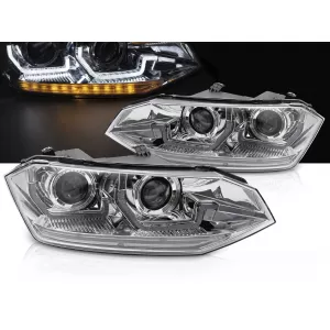 VW POLO VI 2G 17-21  SEQ LED DRL CHROME