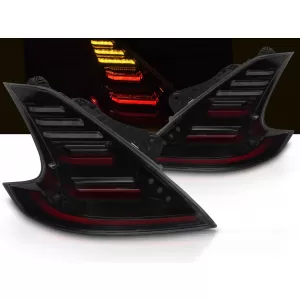 FULL LED TAIL LIGHTS BLACK SMOKE fits NISSAN 370Z 09-20