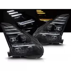 FULL LED HEADLIGHTS SEQ DRL fits NISSAN GT-R 08-23