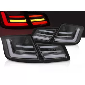 LED BAR TAIL LIGHTS BLACK SEQ fits BMW F10 10-13