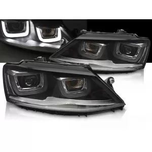 HEADLIGHTS U-LED LIGHTS DRL fits VW JETTA VI 11-18
