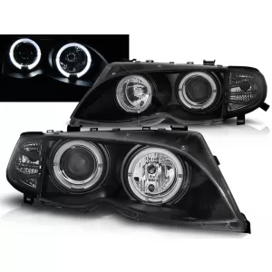 HEADLIGHTS ANGEL EYES BLACK fits BMW E46 09.01-03.05