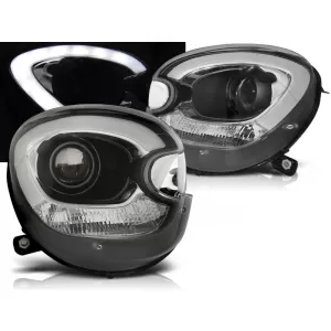 HEADLIGHTS TUBE LIGHT BLACK fits BMW MINI (COOPER) R60 R61 COUNTRYMAN 10-16
