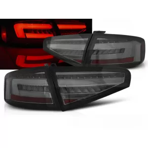LED BAR TAIL LIGHTS SMOKE SEQ fits AUDI A4 B8 12-15 SEDAN OEM BULB