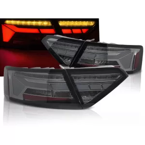 LED BAR TAIL LIGHTS SMOKE SEQ fits AUDI A5 11-16