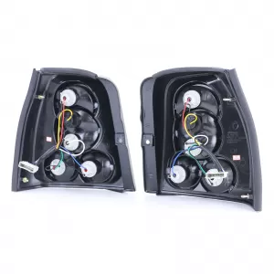 Clear glass tail lights black for VW Lupo + Seat Arosa