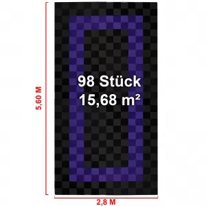 Pavimenti RAMROXX Performance per garage Pavimento 2,8mx5,6m nero viola 3-image-6276204
