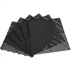 image-62-Plăci de podea RAMROXX Performance pentru garaj, culoare neagră, 40x40cm, 6 bucăți, 0.96mp