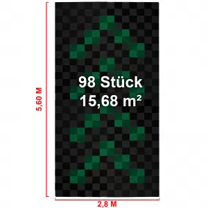 RAMROXX Piastrelle per Garage Performance Pavimento 2,8mx5,6m Nero Verde Set1-image-6276284