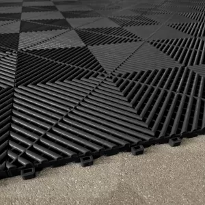RAMROXX Piastrelle per Garage Performance Pavimento 2,8mx5,6m Nero Bianco Set3-image-6276303