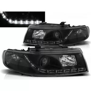 HEADLIGHTS DAYLIGHT BLACK fits SEAT LEON / TOLEDO 04.99-08.04