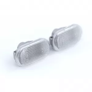 Side indicators white pair for Nissan Micra K12 350Z Note E11 Navara Qashqai-image-6276514