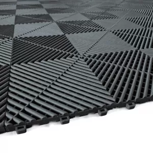 RAMROXX Performance floor tile garage floor Floor black 40x40cm