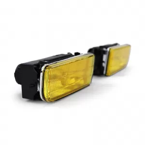 Fog lights yellow ribbed set fits for 3 Series BMW E36 also M3 90-99-image-6276576