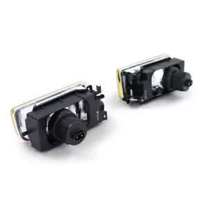 Fog lights yellow ribbed set fits for 3 Series BMW E36 also M3 90-99-image-6276578
