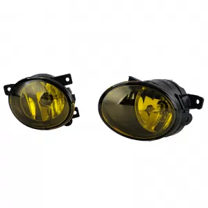 Clear glass fog lights yellow for VW T5 Bus Transporter Multivan Facelift 09-15-image-6276638
