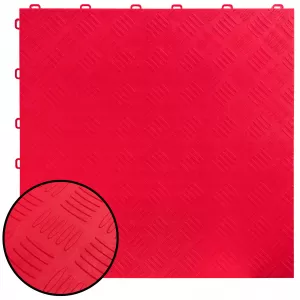 RAMROXX Performance checker plate floor tile garage floor Floor red 40x40cm-image-6276679