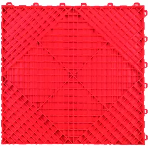 RAMROXX Performance checker plate floor tile garage floor Floor red 40x40cm-image-6276682