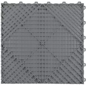RAMROXX Performance Checker Plate Floor Tile Garage Floor Floor Grey 40x40cm-image-6276716