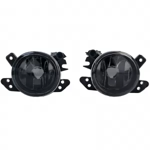 Clear glass fog lights black for Mercedes C-Class W204 CL C216 GLK X204