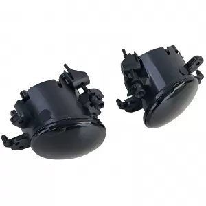Clear glass fog lights black for Mercedes C-Class W204 CL C216 GLK X204