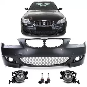 image-0-Első sport lökhárító ködlámpákkal, ABE-vel, BMW 5-ös E60 E61 03-07