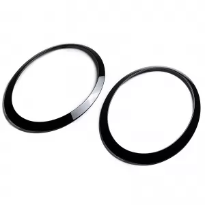 Headlight Trim Rings Gloss Black for Mini Cooper F55 F56 F57 2014-2018-image-6276836