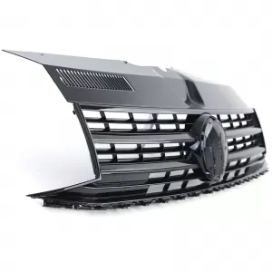 Griglia del radiatore nera lucida per emblema adatta per VW T6 Bus Transporter 15-19-image-6276842