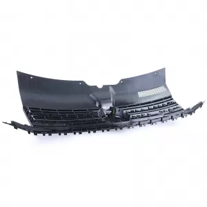 Griglia del radiatore nera lucida per emblema adatta per VW T6 Bus Transporter 15-19-image-6276846