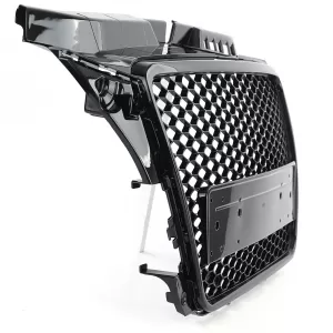 Honeycomb Sport Grille Gloss Black without Emblem for Audi A3 8P 08-13-image-6276874