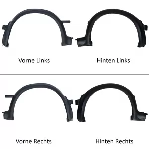 Wheel arches fender arch extensions GTI look for VW Golf 2 88-92-image-6276920