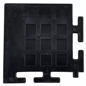 RAMROXX Corner Piece for Performance PVC Floor Tile Black 6x6cm