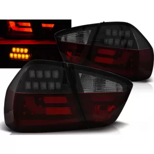 LED BAR TAIL LIGHTS RED SMOKE BLACK fits BMW E90 03.05-08.08