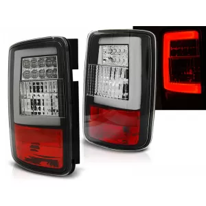 LED BAR TAIL LIGHTS BLACK fits VW CADDY 03-03.14
