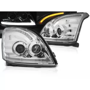 TOYOTA LAND CRUISER 120 03-09 TUBE LIGHT SEQ LED CHROME