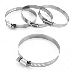 Aluminum power intake pipe set polished universal for sports air filter-image-6277201