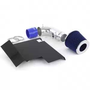 Air intake with blue sports air filter fits 3 Series BMW E90 E92 E81 E87 2.8 3.0-image-6277291