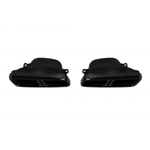 Exhaust Muffler Tips for Mercedes S-Class W222 E-Class W212 Facelift CLS W218 SL-Class R231 E63 S65 Design Black Exclusive Editon
