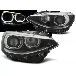 HEADLIGHTS TRUE DRL BLACK fits BMW F20 / 21 11-12.14