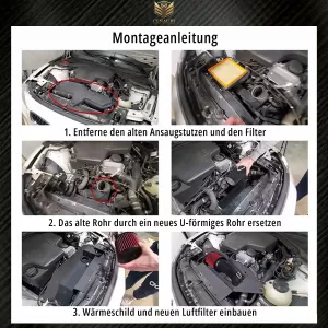 N20 Air Intake Sportluftfilter Kit Cenauri für BMW 2er F22 F23 220i 228i 13-16-image-6277707
