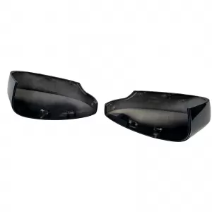Replacement mirror caps set black gloss fits Skoda Fabia NJ 2014-2022-image-6277993