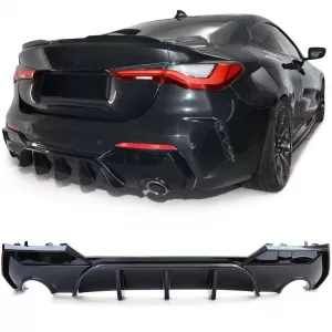 image-54-Performance hátsó diffúzor fényes fekete, alkalmas BMW 4-es G22 G23 420 430 modellekhez 2020-tól