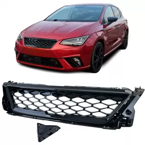 image-0-Sport hűtőrács CLEAN méhsejt mintás Seat Ibiza 6F KJ 2017-