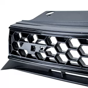 Sport Kühlergrill Schwarz Glanz ohne Emblem für VW Golf 6 auch GTI + R-image-6278077