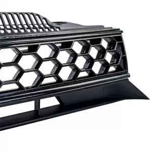 Sport Kühlergrill Schwarz Glanz ohne Emblem für VW Golf 6 auch GTI + R-image-6278078