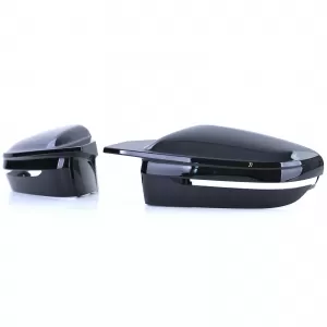 Mirror caps gloss black for replacement suitable for BMW 8 Series G14 G15 G16 from 18