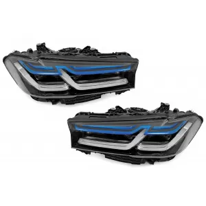 image-12-LED Headlights suitable for BMW 5 Series G30 Sedan G31 Touring (2020-up) LCI Design