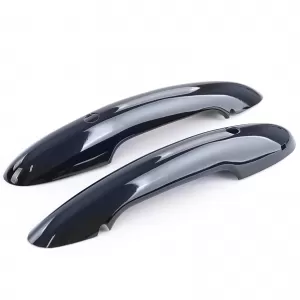 Capace pentru mânerele ușilor de culoare neagră lucioasă, potrivite pentru Mini F55 F56 F57 cu acces confortabil-image-6278578