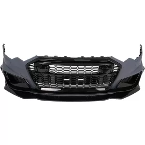 Paraurti anteriore per Audi A6 C8 4K 2018+ RS6 Look Griglia Centrale Nero lucido-image-6328297