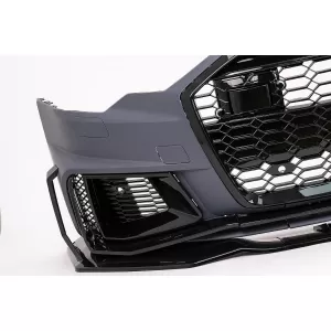 Paraurti anteriore per Audi A6 C8 4K 2018+ RS6 Look Griglia Centrale Nero lucido-image-6328298